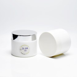 JG-AQ70, 70ml opaque white glass cosmetic jars